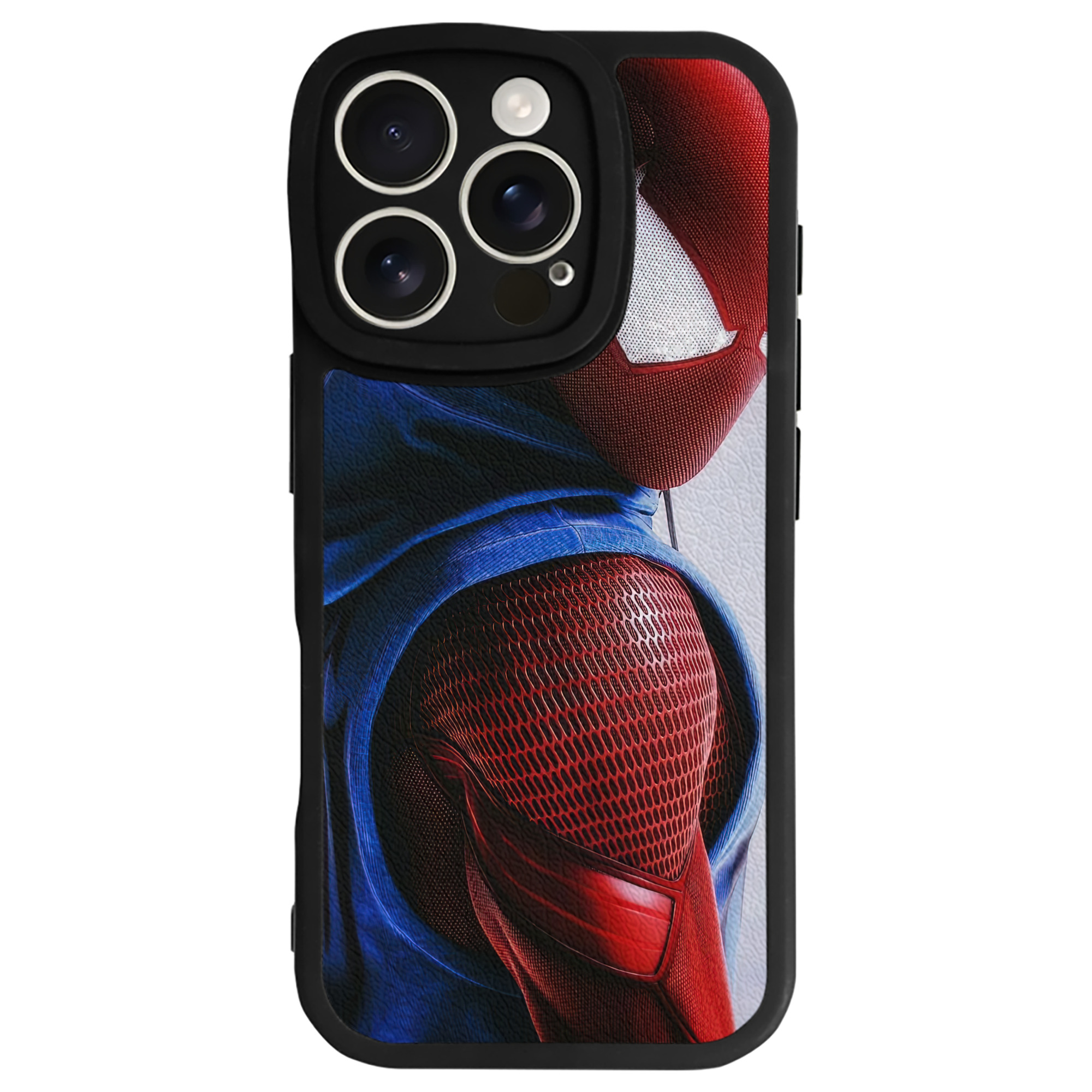 （画像用） Spider Man スパイダーマン 【iPhone 16シリーズ対応】シリコンスマホケース（レザー調） 材質：シリコン